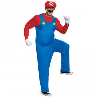 Deluxe Nintendo Super Mario Bros Mario Kostüm für Männer