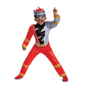 Power Rangers Rot Dino Fury Kostüm für Kleinkinder
