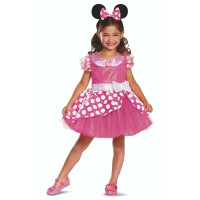 Offizielles Disney Minnie Maus Rosa Deluxe Kostüm für Kinder