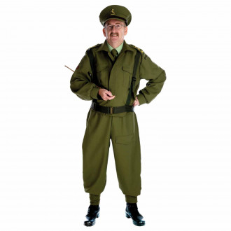 Grünes Militär Britischer Soldat Kostüm für Männer