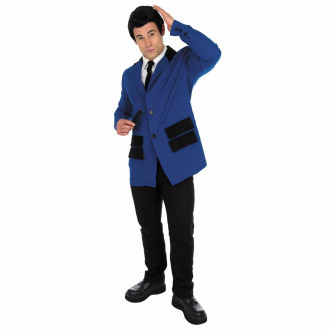 50er Jahre Blaues Teddy Boy Anzug Kostüm für Männer