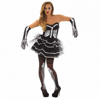 Skelett-Tutu Kostüm für Frauen