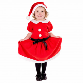 Weihnachtsfrau Kostüm für Kinder