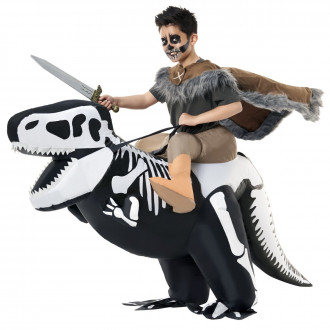 T-Rex Skelett Ride On Kostüm für Kinder