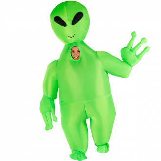 Riesiges aufblasbares Alien-Kostüm für Kinder