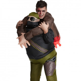 Zombiejäger Pick Me Up Aufblasbares Kostüm für Männer