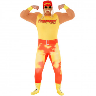 Hulk Hogan Hulkamania WWE Ringkämpfer Kostüm für Männer
