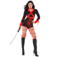 Drache Ninja Playsuit Kostüm für Frauen