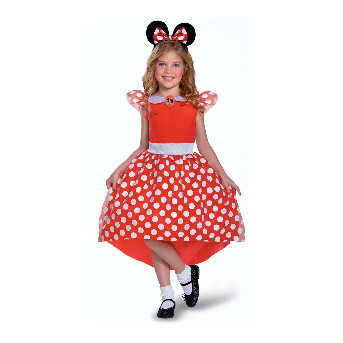 Offizielles Disney Minnie Mouse rotes Kostüm für Kinder
