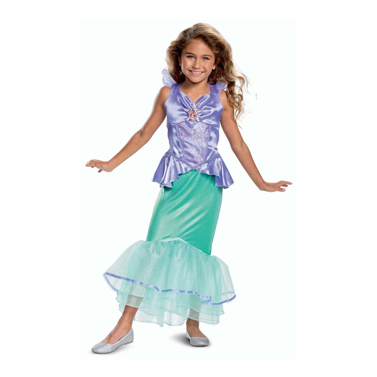Offizielles Disney Meerjungfrau Arielle Deluxe Kostüm für Mädchen