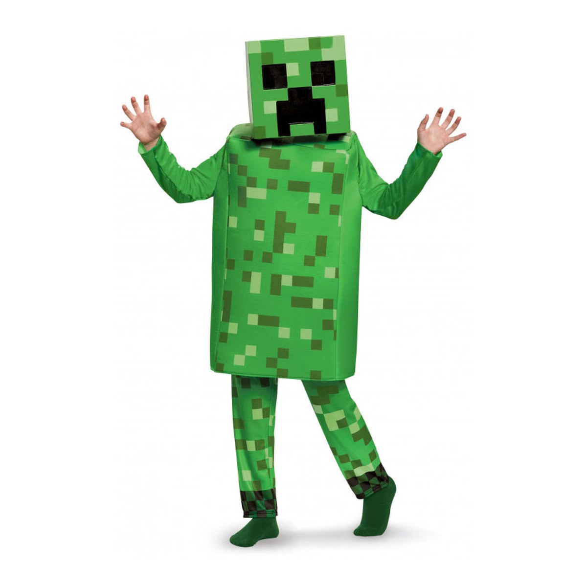 Deluxe Minecraft Creeper Kostüm für Kinder