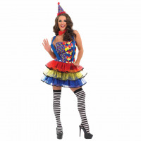 Sexy Clown Kostüm für Frauen