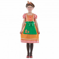 Weihnachten Lebkuchenmann Kleid Kostüm für Kinder