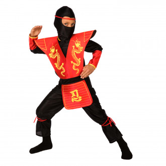 Rotes Ninja Kostüm für Kinder