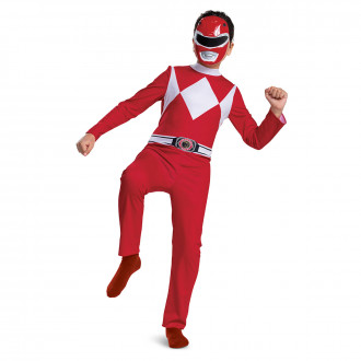 Rotes Power Rangers Kostüm für Kinder