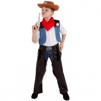 Cowboy mit Pistolen Kostüm für Kinder