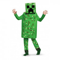 Deluxe Minecraft Creeper Kostüm für Kinder