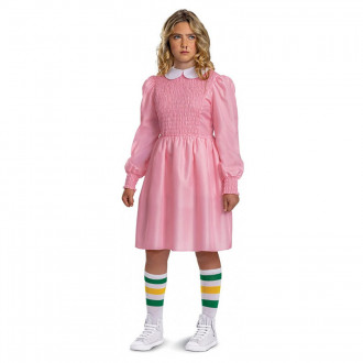 Elfie Stranger Things Rosa Kleid Kostüm für Kinder