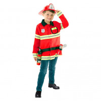 Rotes Feuerwehrmann Kostüm für Kinder
