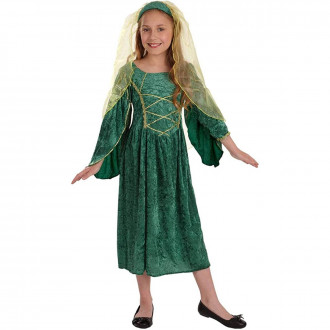 Grünes Tudor Kleid Kostüm für Kinder