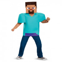 Klassisches Minecraft Steve Kostüm für Kinder