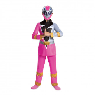 Power Rangers Rosa Dino Fury Kostüm für Kinder