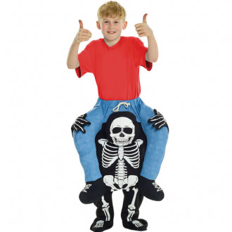 Skelett Huckepack Kostüm für Kinder