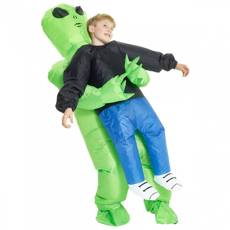 Aufblasbares Alien Pick Me Up Kostüm für Kinder