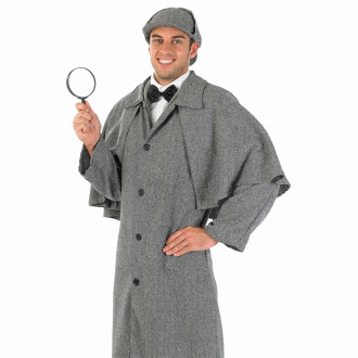 Graues Viktorianischer Detektiv Kostüm für Männer