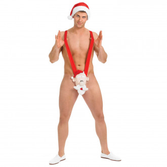 Weihnachtsmann Mankini Kostüm für Männer