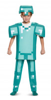 Deluxe Minecraft Diamantenrüstung Kostüm für Kinder