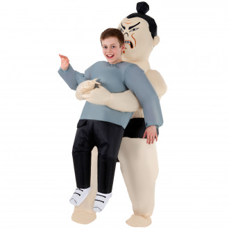 Aufblasbares Sumo Pick Me Up Kostüm für Kinder