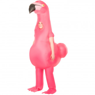 Aufblasbares Flamingo Kostüm für Kinder