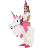 Aufblasbares Ride On Einhorn Kostüm für Kinder