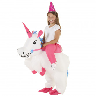 Aufblasbares Ride On Einhorn Kostüm für Kinder