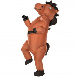Aufblasbares Tänzelndes Pferd Kostüm für Kinder