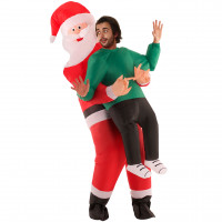 Riesiges Aufblasbares Weihnachtsmann Pick Me Up Kostüm