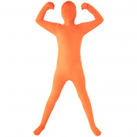 Orangenfarbiger Morphsuit für Kinder