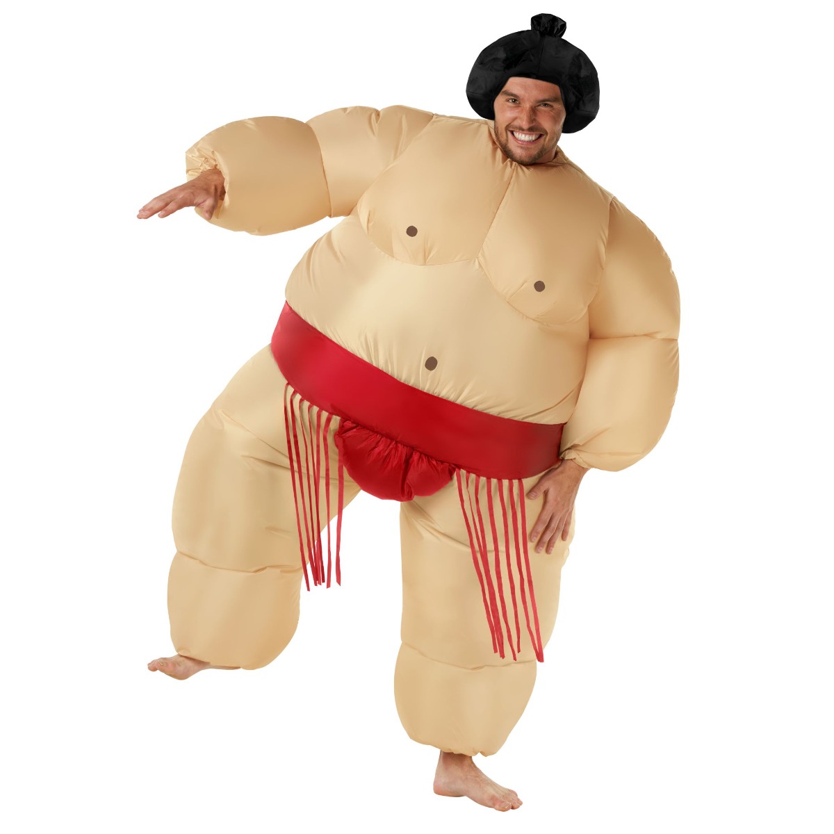 Herren Aufblasbares Sumo Megamorph Kostüm Rot
