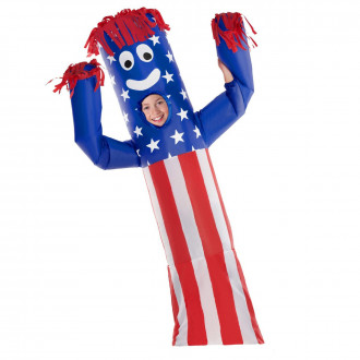 Winkender USA Guy Aufblasbares Kostüm für Kinder