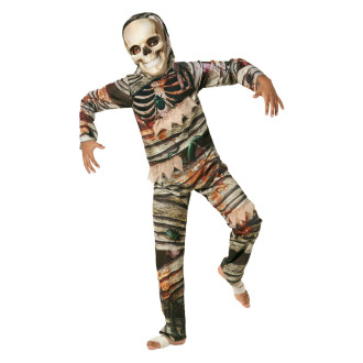 Mumie mit zwei Gesichtern Kostüm für Kinder