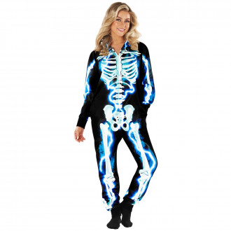 Elektrisches Skelett-Kostüm für Damen