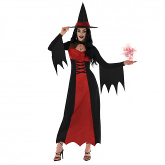 Rote böse Hexe Kostüm für Frauen