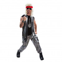 80er Rockstar Metal Kostüm für Männer