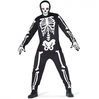 Skelett Overall Kostüm für Männer