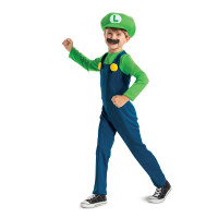 Super Mario Bros Luigi Kostüm für Kinder